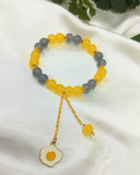 yellow bead bracelet