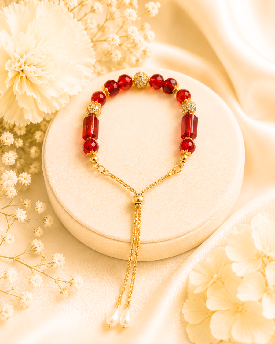 Red Beads Bracelet