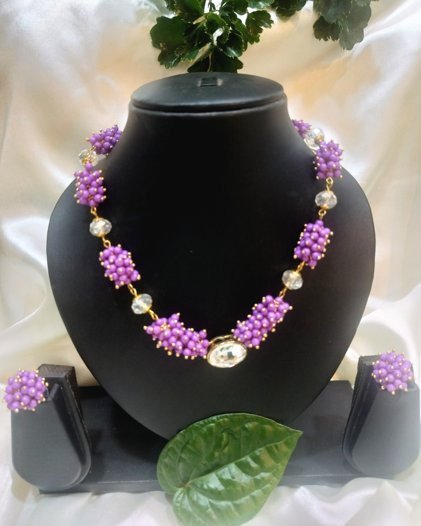 Purple Beads Necklace