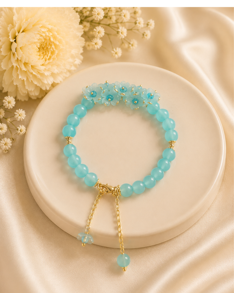 Blue Beads Bracelet