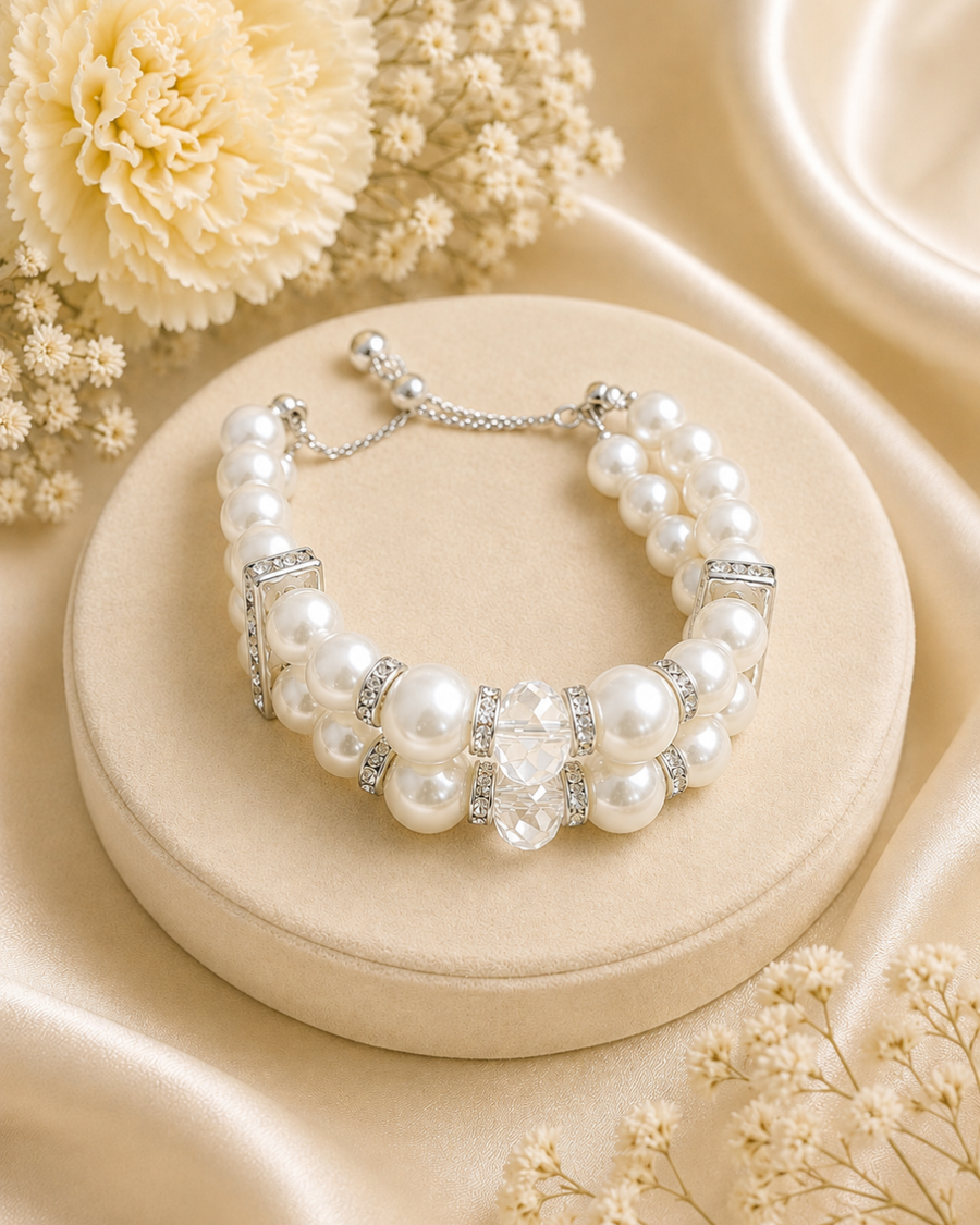 White Pearls Bracelet
