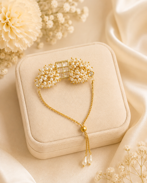 Cream Beads Bracelet