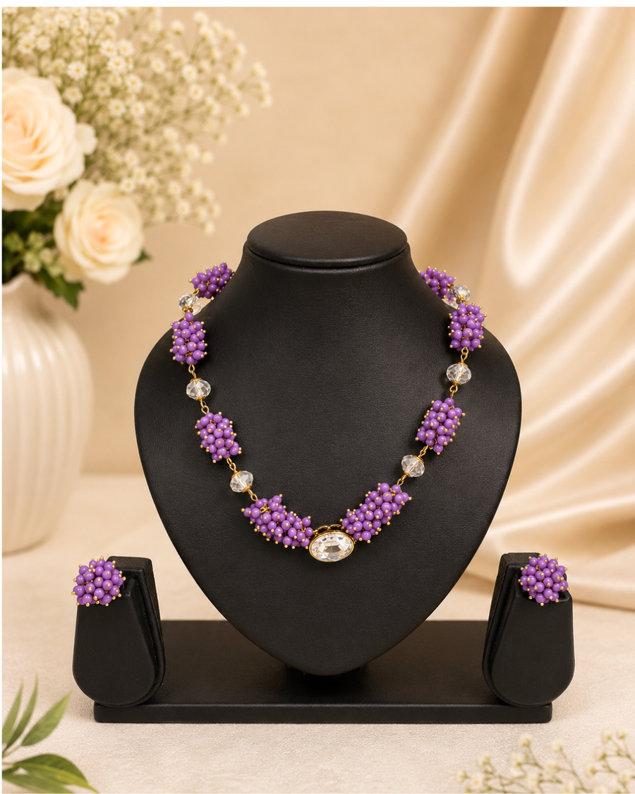 Purple Beads Necklace