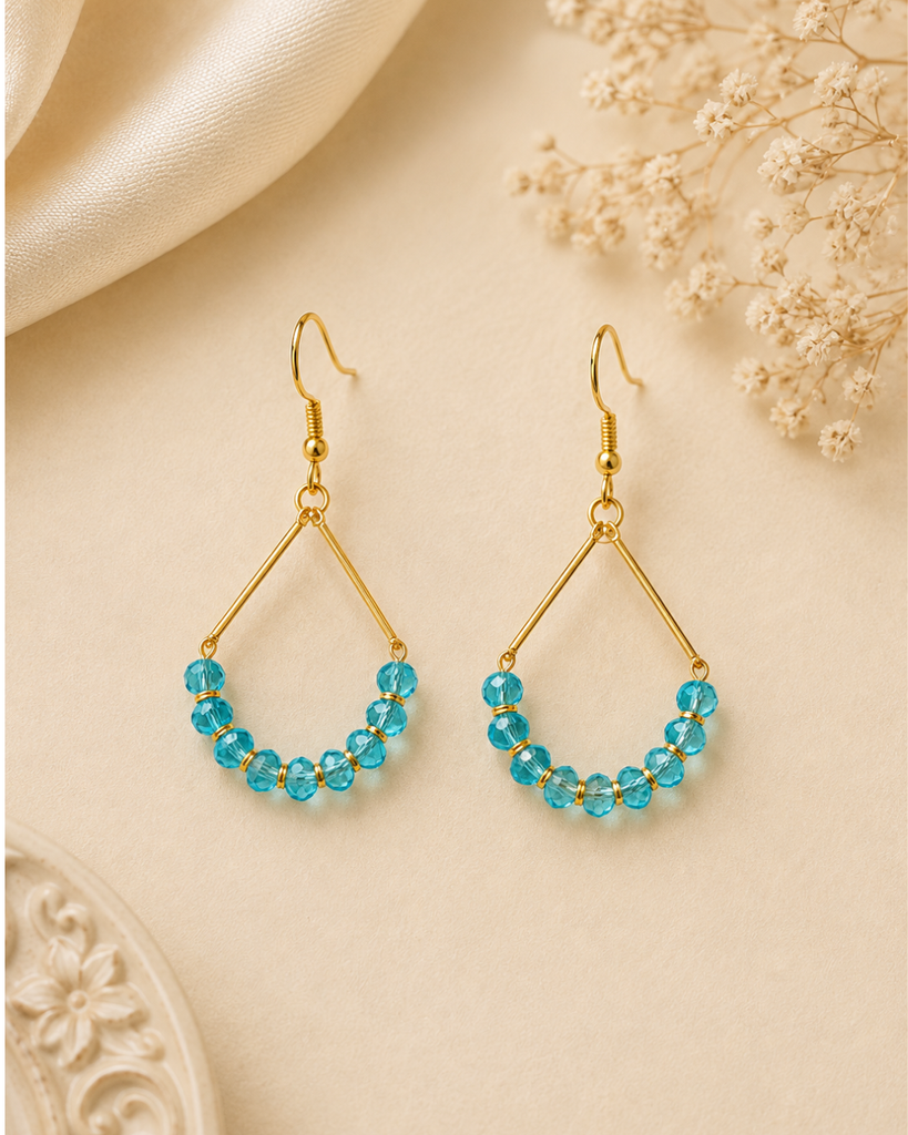Blue Crystal Earrings