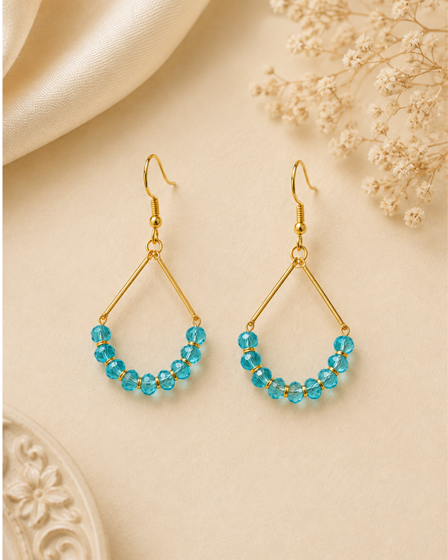 Blue Crystal Earrings