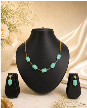 Sea Green Beads Necklace