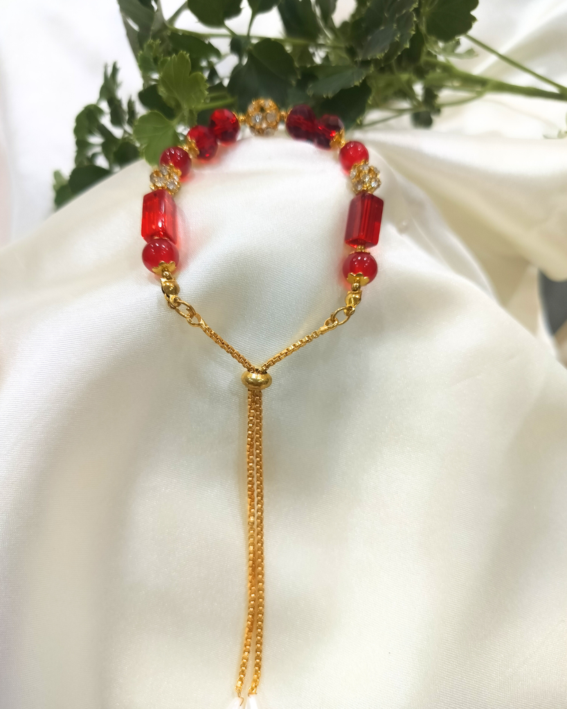 red bead bracelet