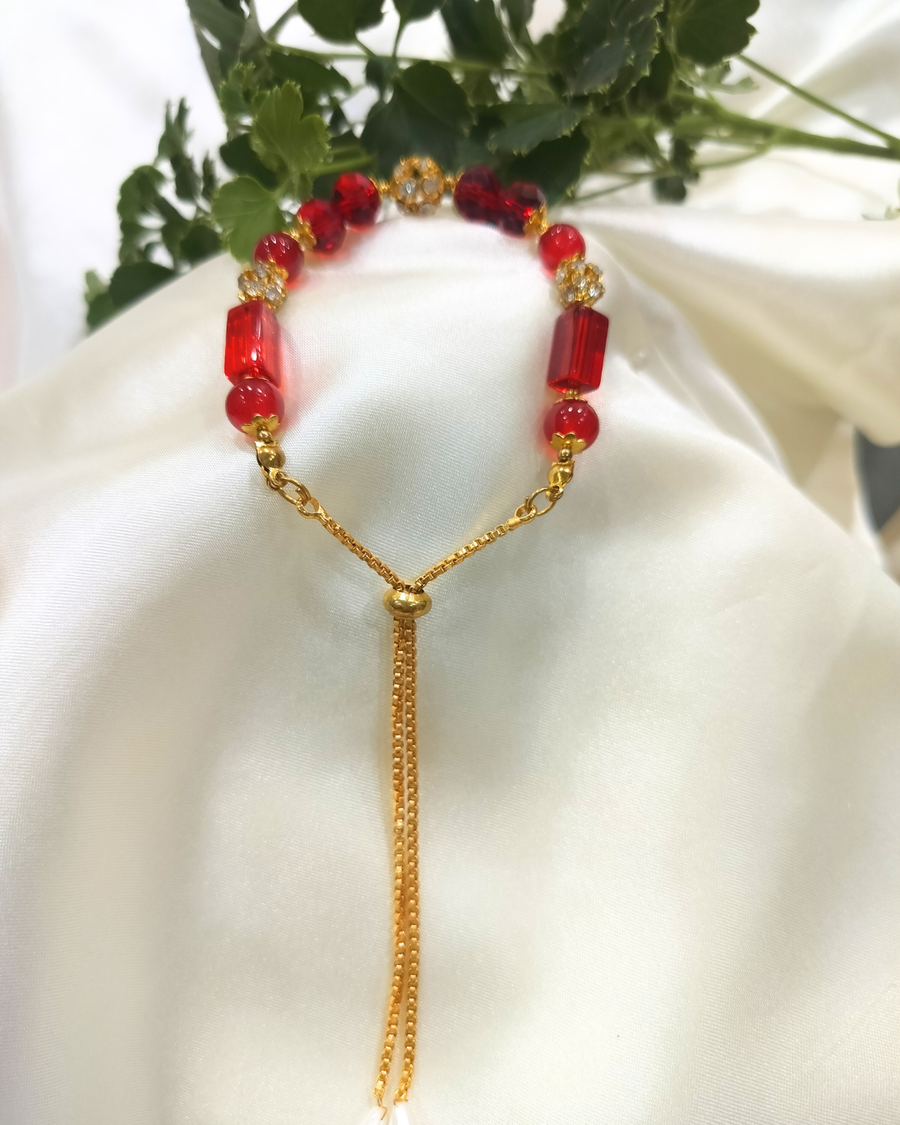 red bead bracelet