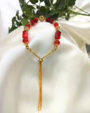 red bead bracelet