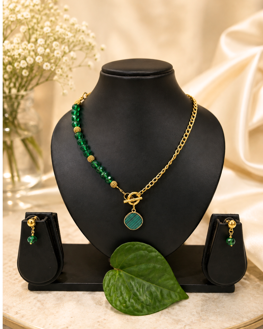 Green Crystal Necklace